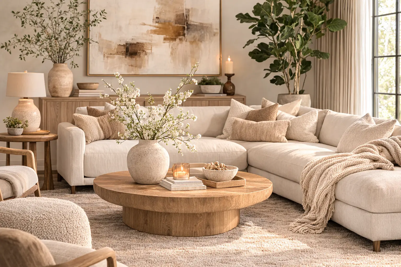 Read more about the article 7 Cozy Neutral Living Room Ideas That Look Calm, Elegant & Expensive