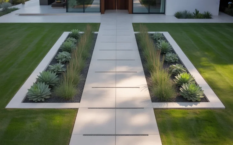10 Minimalist Front Garden Flower Bed Ideas That Look Clean & Luxurious